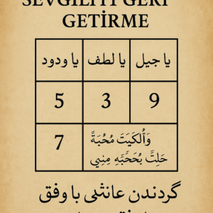 Rahmani Vefk ile Sevgiliyi Geri Getirme