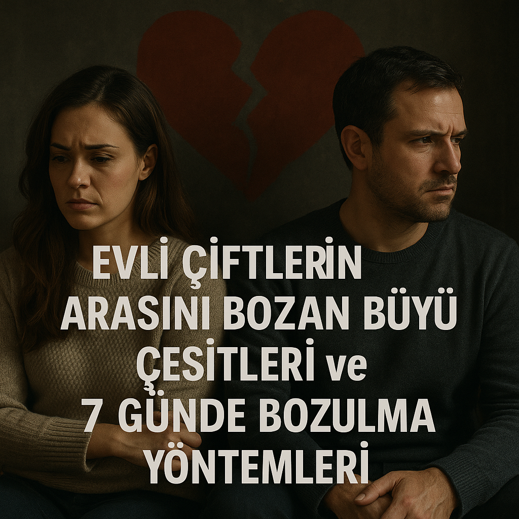 Evli Çiftlerin Arasını Bozan Büyü Çeşitleri ve 7 Günde Bozulma Yöntemleri